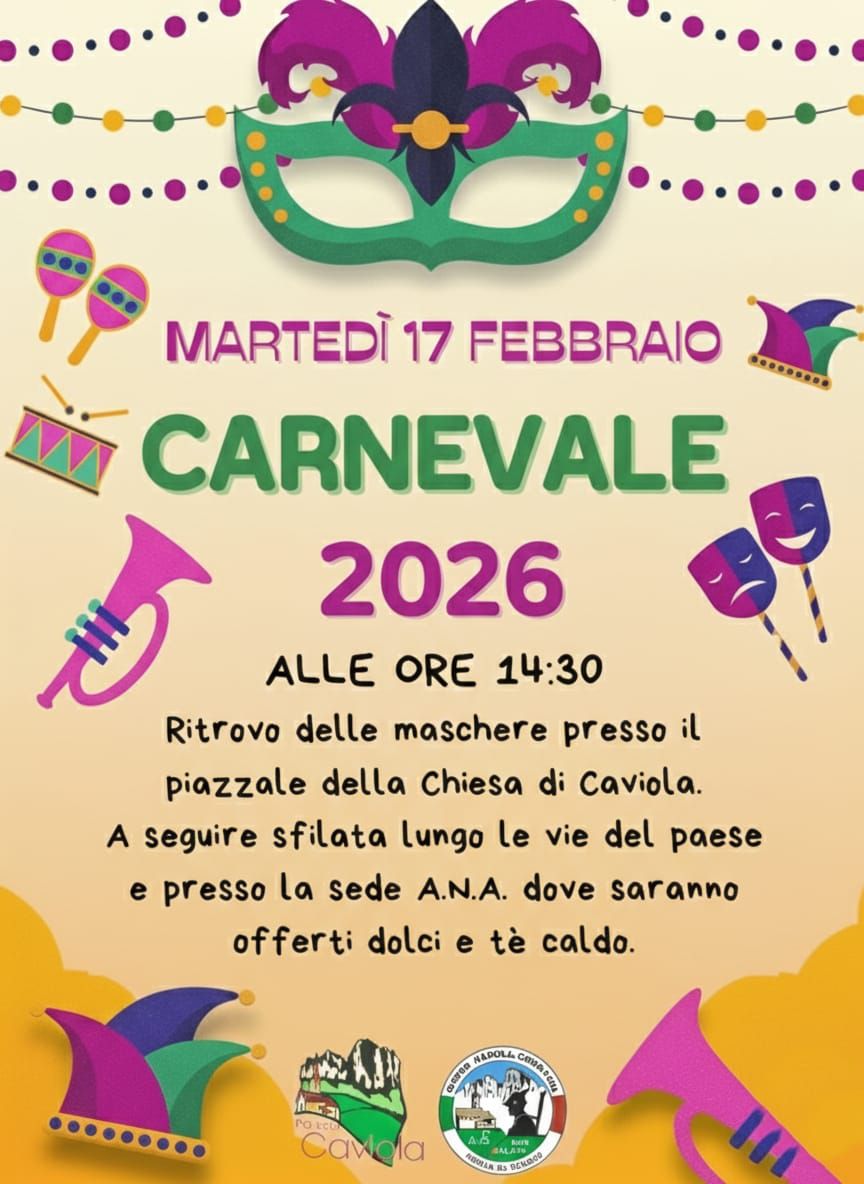 Scopri di più sull'articolo Carnevale Caviola 2026