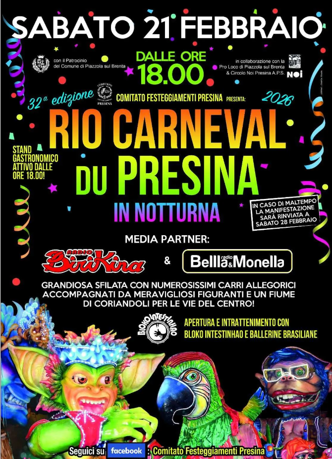 Scopri di più sull'articolo Rio Carneval du Presina – sfilata in notturna