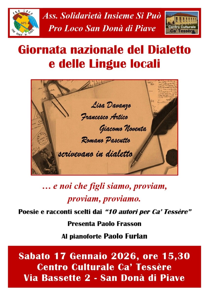 Scopri di più sull'articolo Giornata nazionale del Dialetto e delle Lingue locali