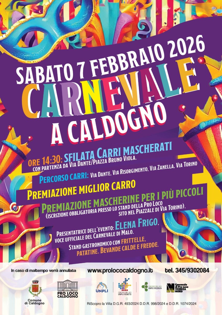 Scopri di più sull'articolo Carnevale a Caldogno