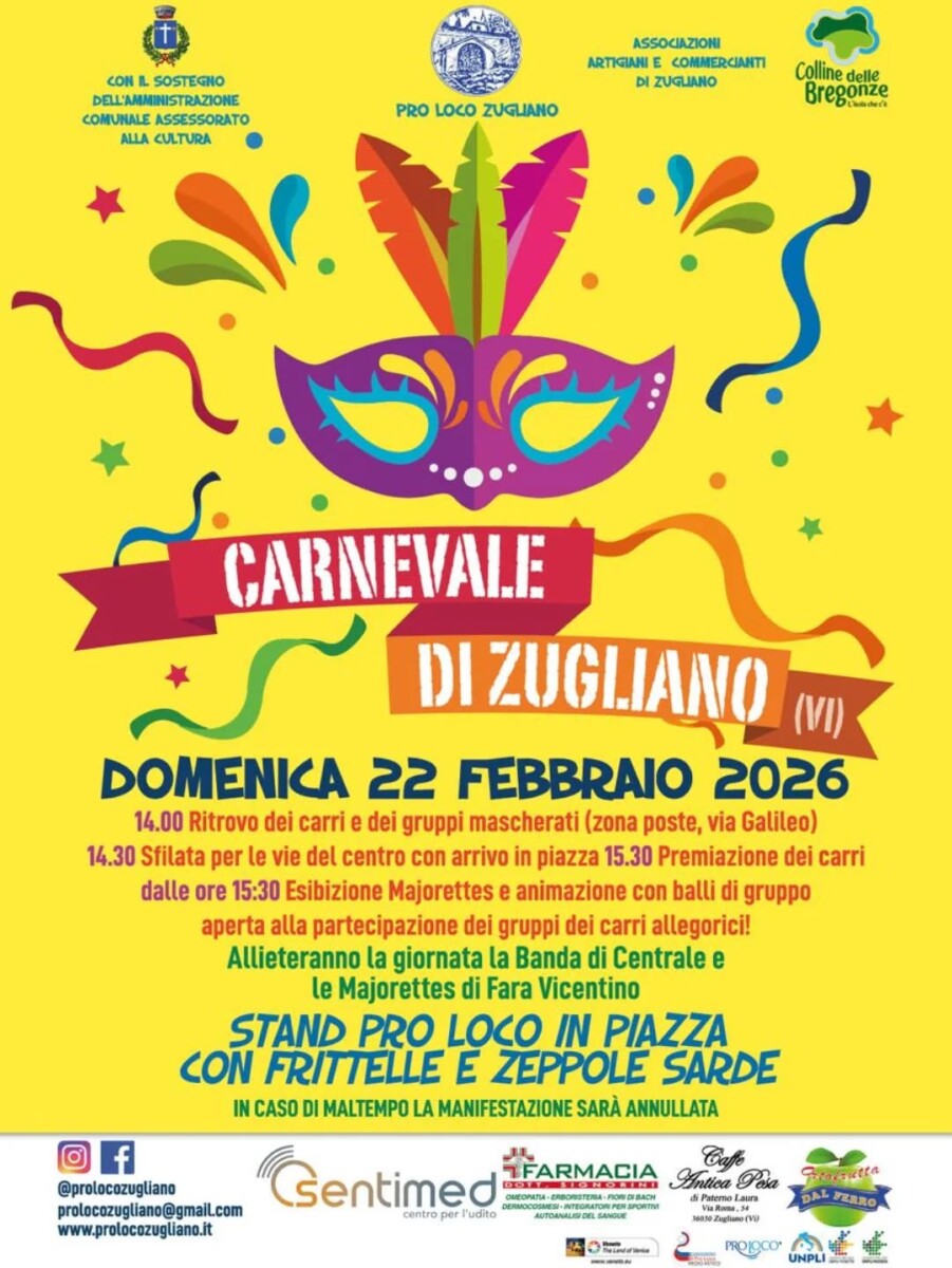 Scopri di più sull'articolo Carnevale di Zugliano