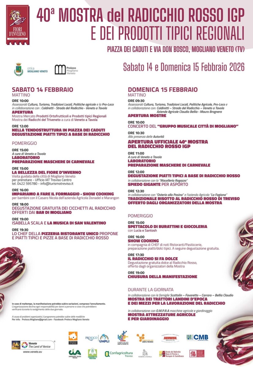 Scopri di più sull'articolo 40^ Mostra del Radicchio Rosso IGP