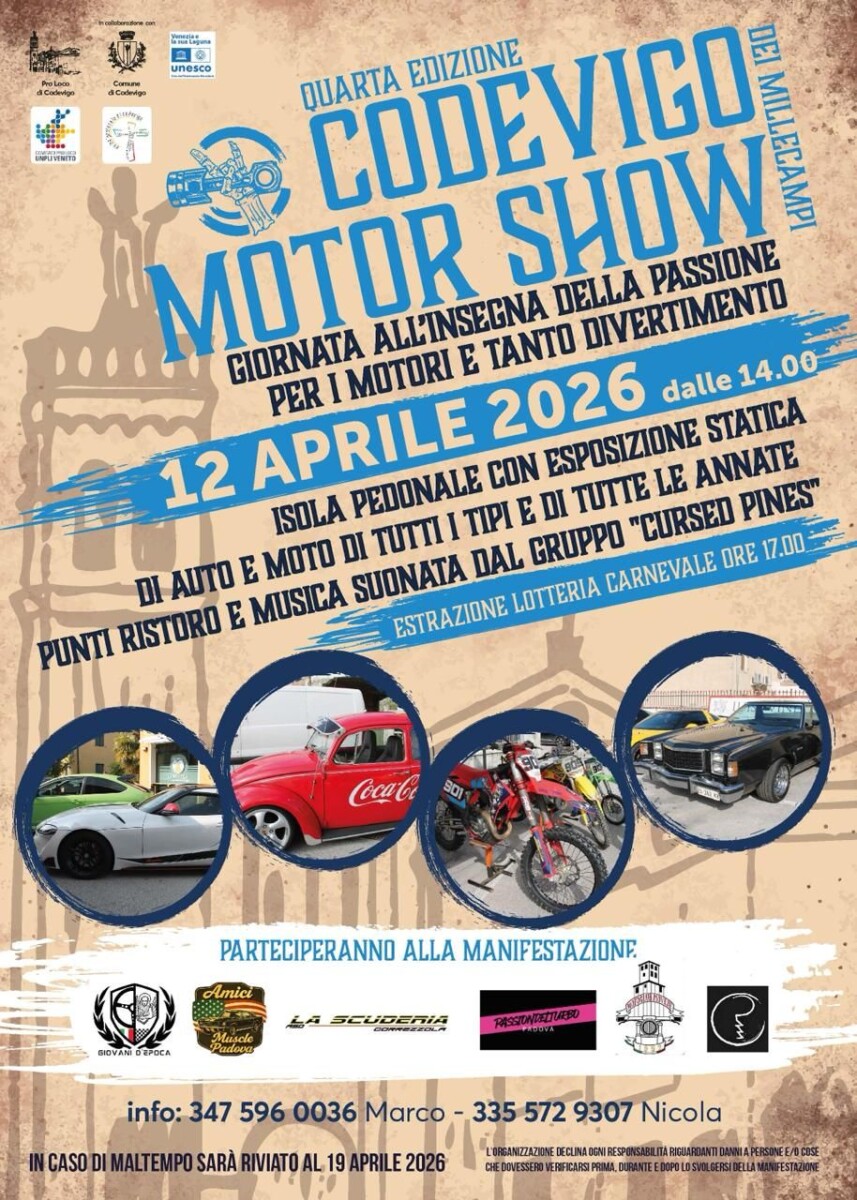 Scopri di più sull'articolo Codevigo Motor Show  4^ Edizione