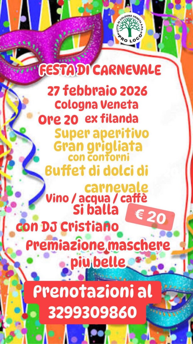 Scopri di più sull'articolo Festa di Carnevale