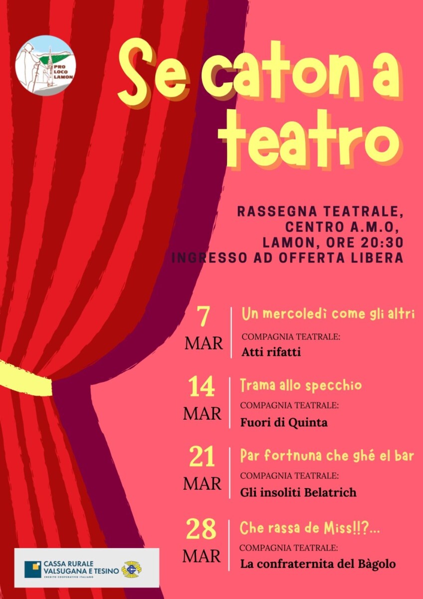 Scopri di più sull'articolo Rassegna Teatrale “Se caton a Teatro”