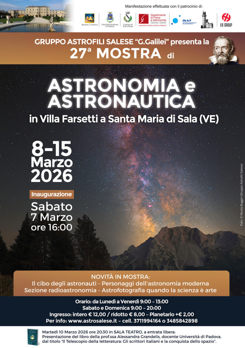Scopri di più sull'articolo 27^ Mostra di Astronomia e Astronautica