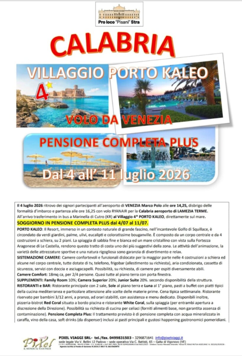 Scopri di più sull'articolo Calabria Villaggio Porto Kaleo