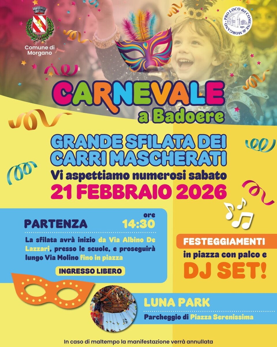 Scopri di più sull'articolo Carnevale a Badoere