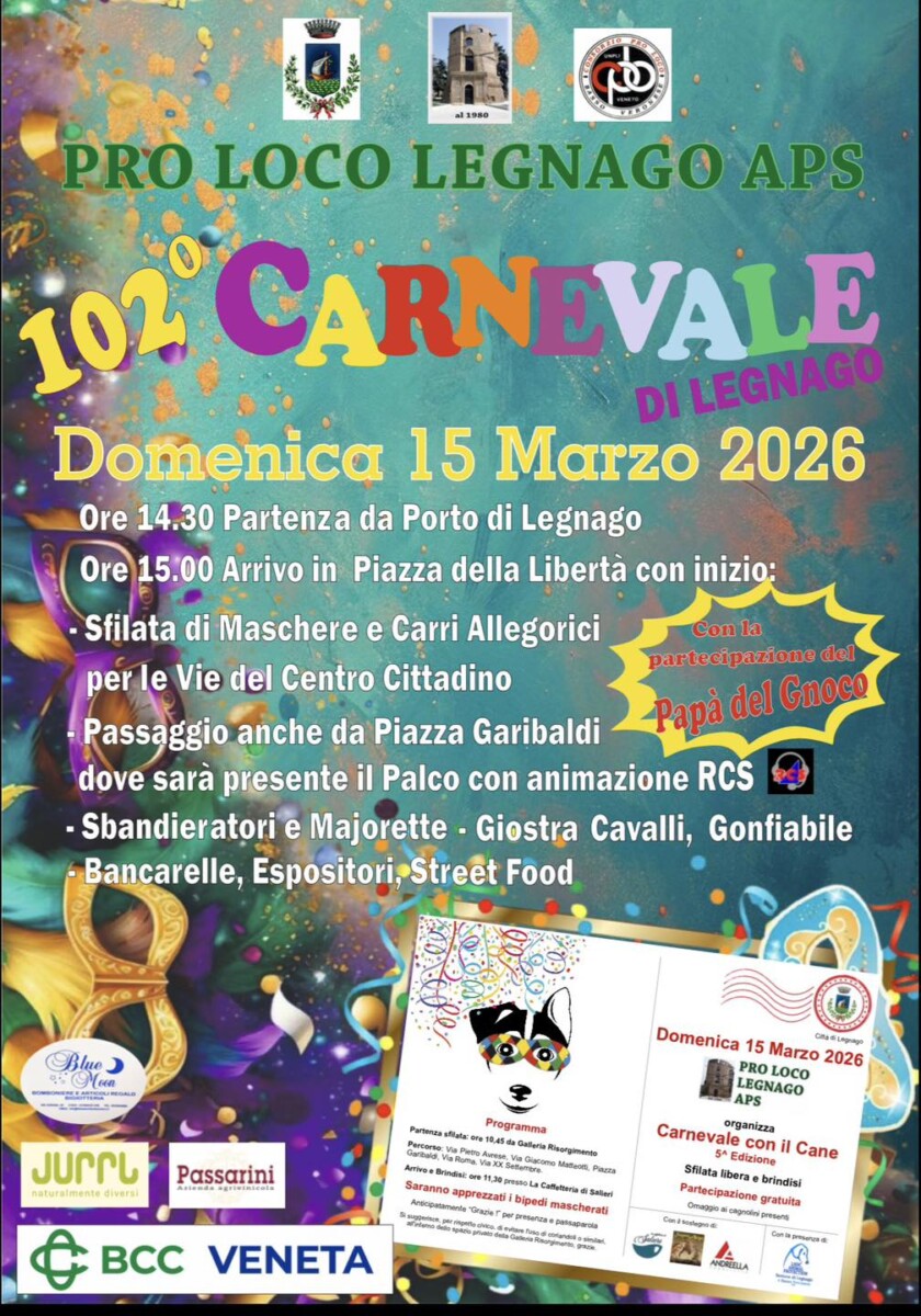 Scopri di più sull'articolo 102° Carnevale di Legnaro