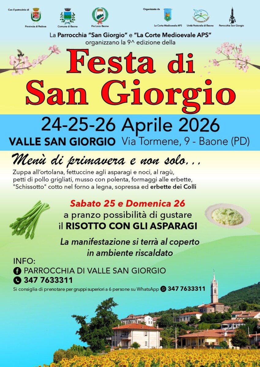 Scopri di più sull'articolo Festa di San Giorgio – Baone 2026