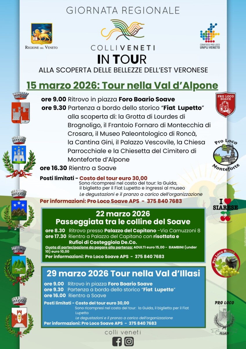 Scopri di più sull'articolo Colli Veneti in Tour 2026
