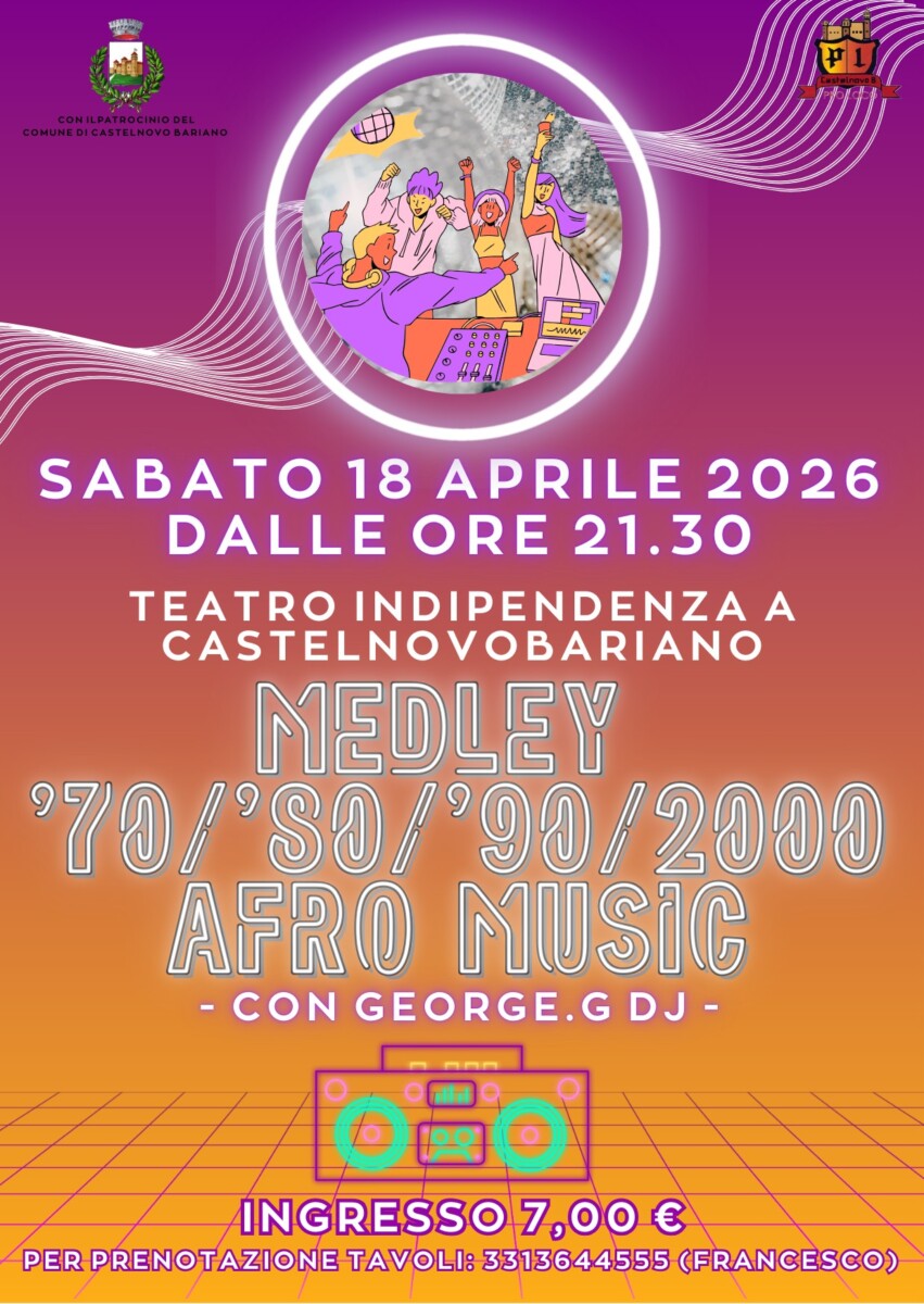 Scopri di più sull'articolo Medley 70-80-90-2000 Afro Music