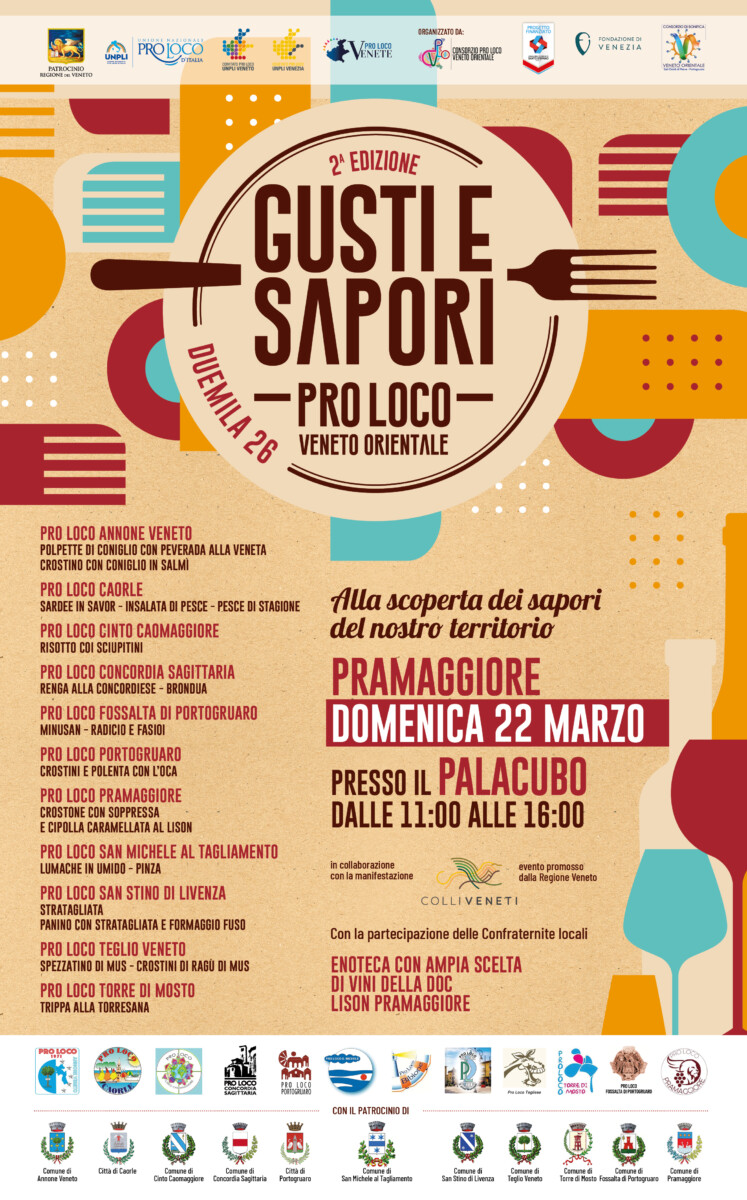 Scopri di più sull'articolo Gusti e Sapori Pro Loco Veneto Orientale 2026