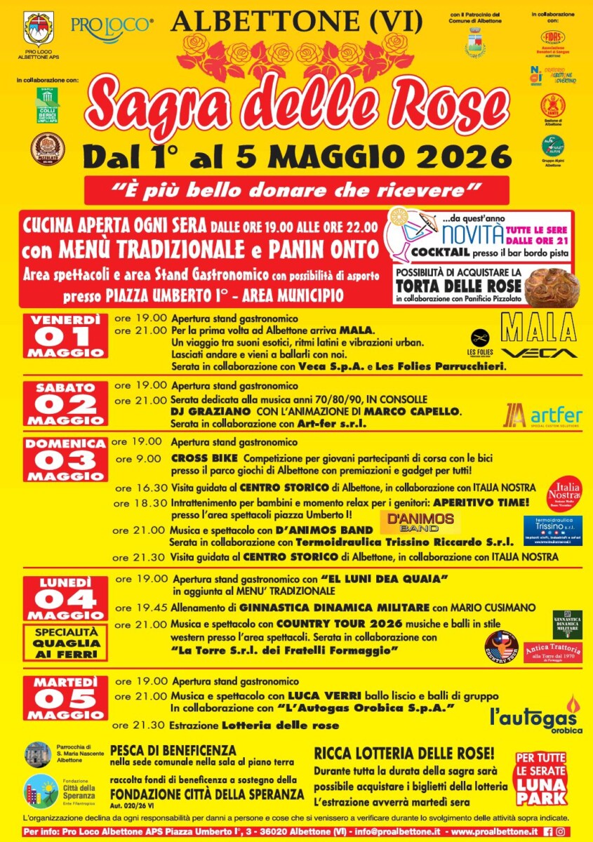 Scopri di più sull'articolo Sagra delle Rose