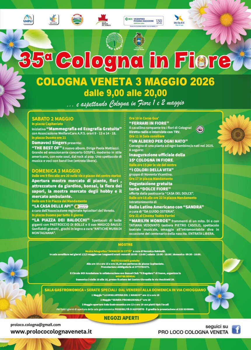 Scopri di più sull'articolo 35^ Cologna in Fiore