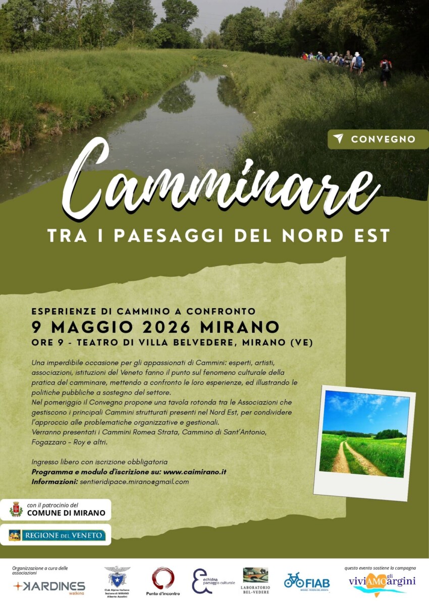 Scopri di più sull'articolo Convegno ‘Camminare tra i paesaggi del Nordest