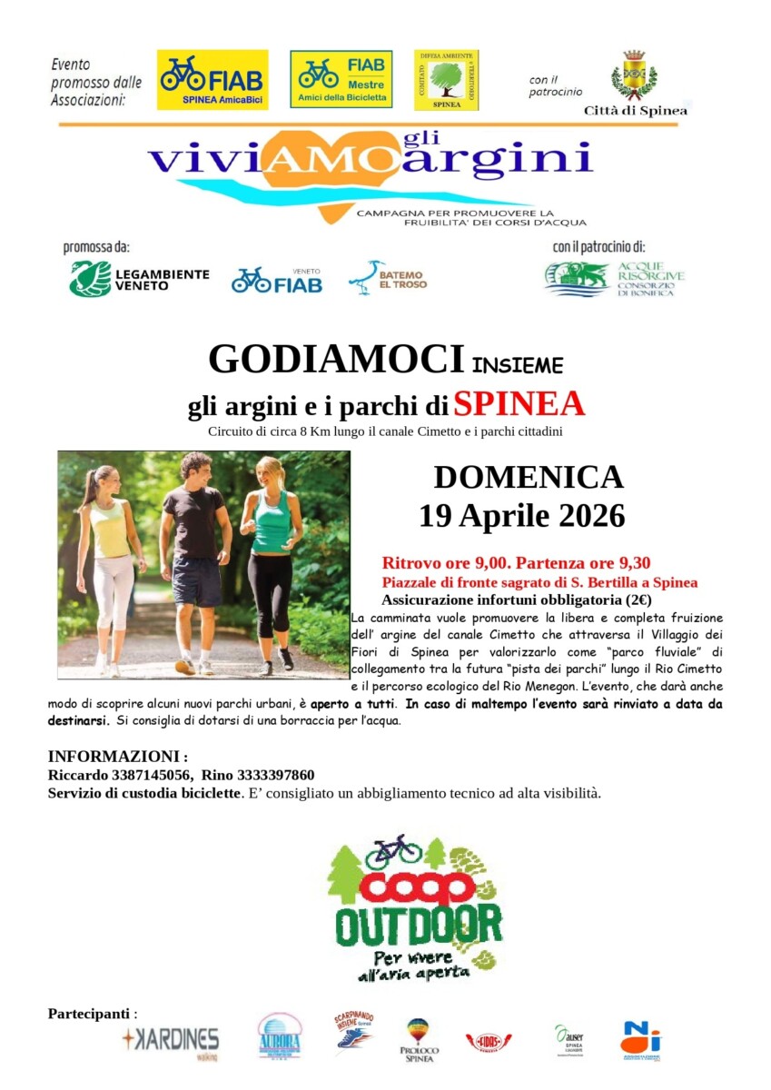 Scopri di più sull'articolo Godiamoci insieme gli argini e i parchi di Spinea