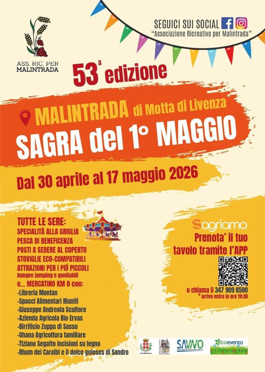 Scopri di più sull'articolo 53^ Sagra del 1° Maggio