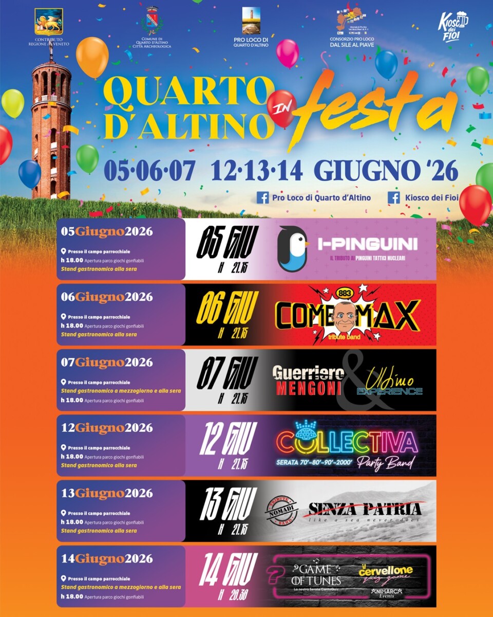 Scopri di più sull'articolo Quarto d’Altino in Festa
