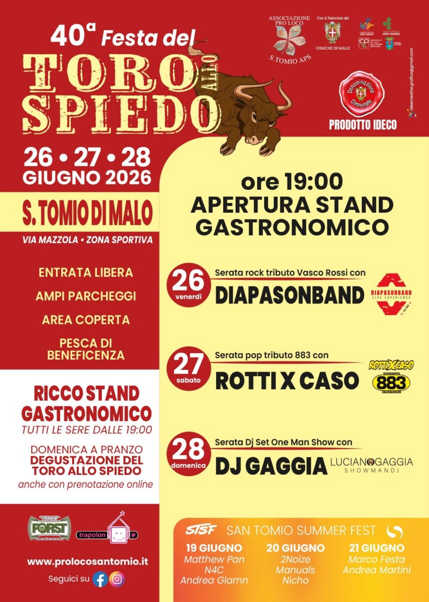 Scopri di più sull'articolo 40^Festa del Toro allo Spiedo