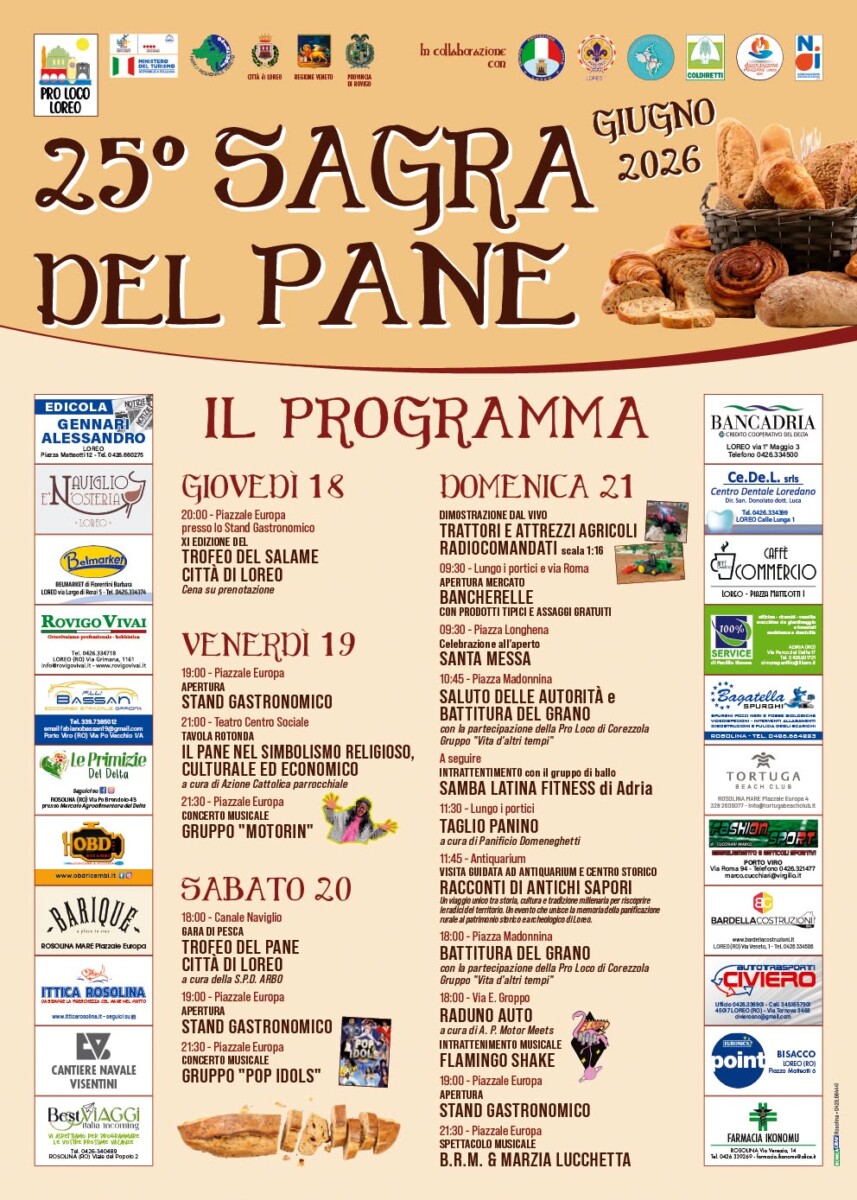 Scopri di più sull'articolo 25^ SAGRA DEL PANE