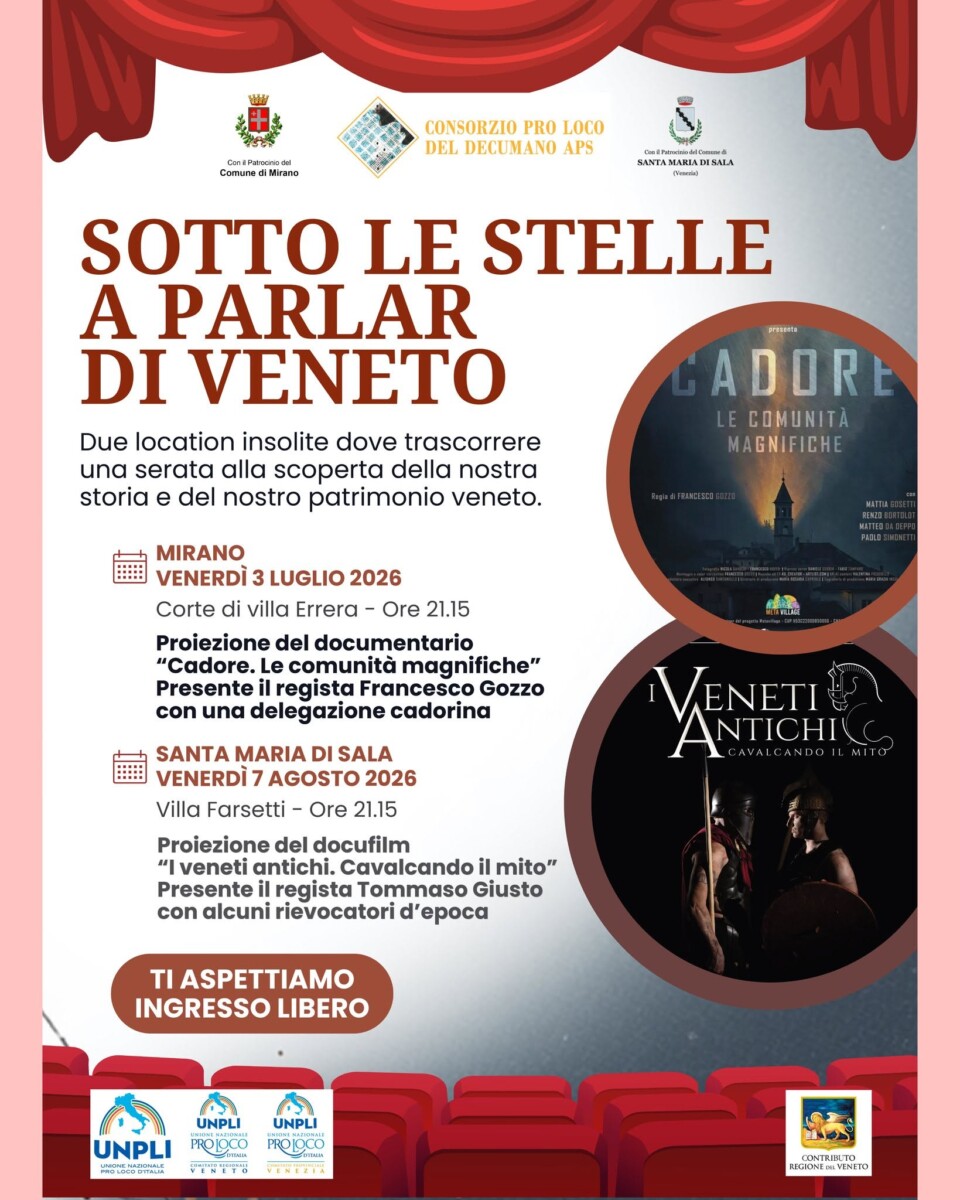 Scopri di più sull'articolo Sotto le stelle a parlar di Veneto – Santa Maria di Sala