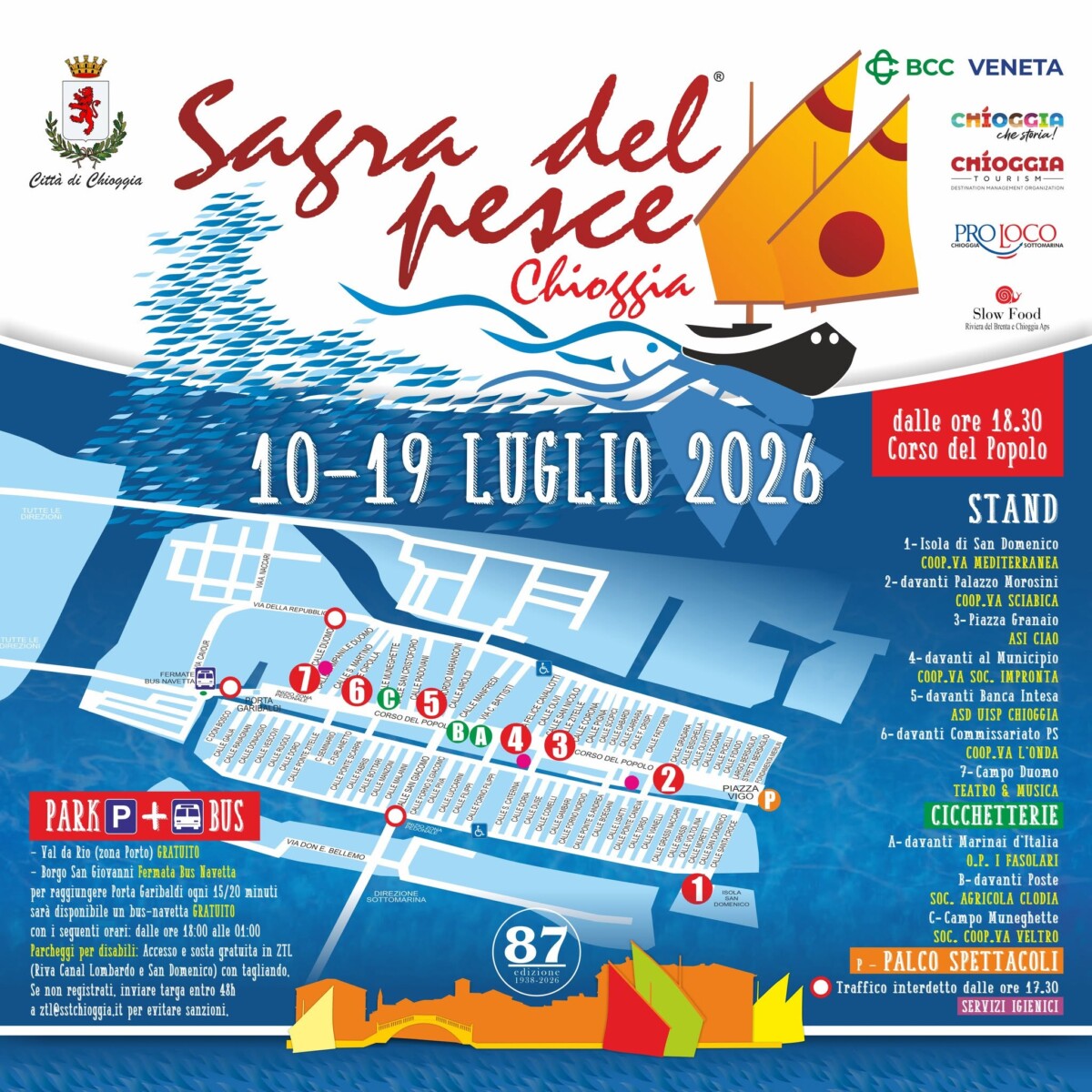 Scopri di più sull'articolo 87^ Edizione Sagra del Pesce di Chioggia