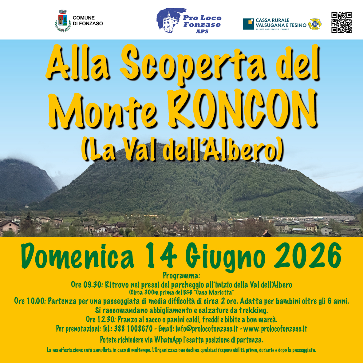 Scopri di più sull'articolo Alla Scoperta del Monte RONCON