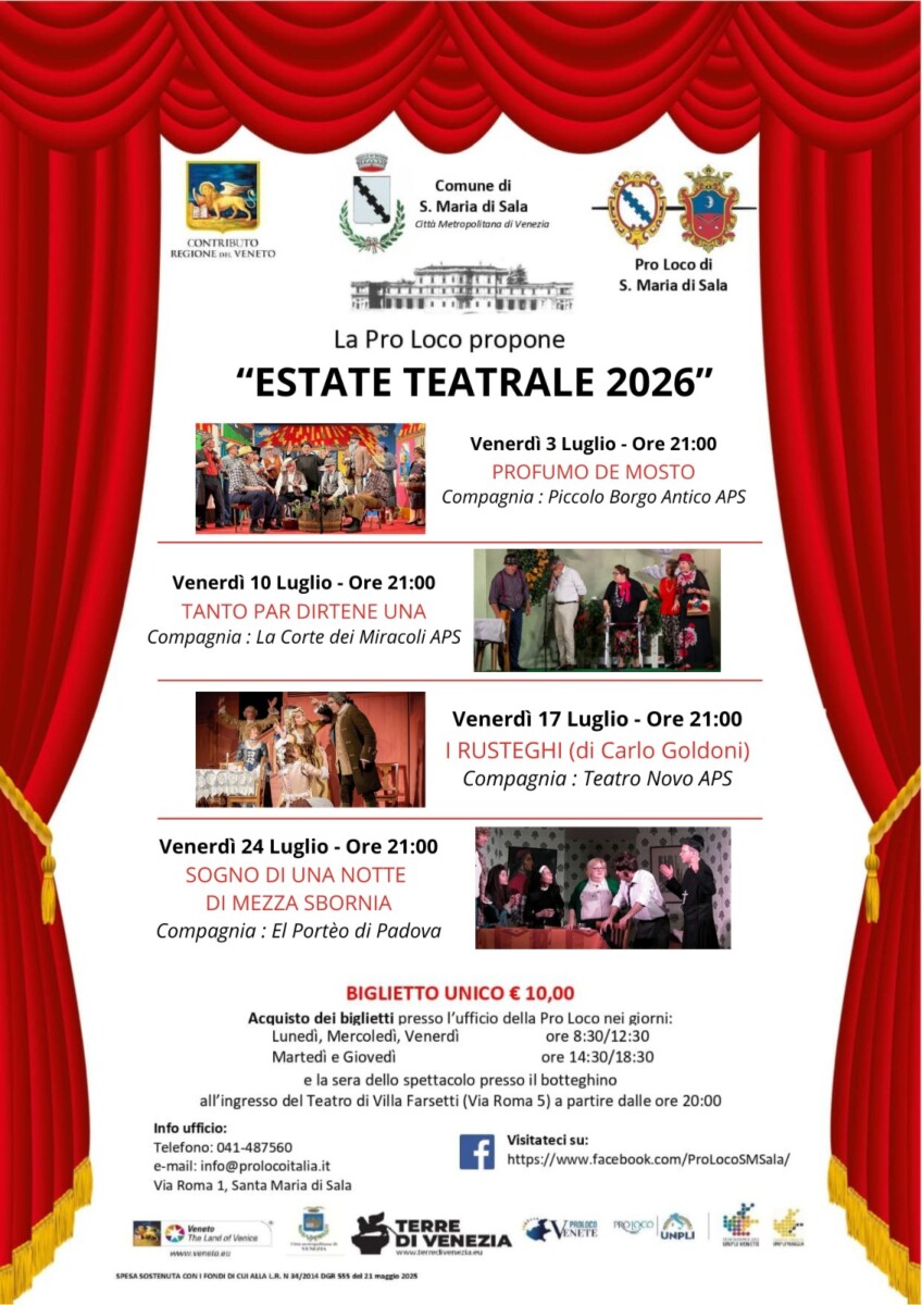 Scopri di più sull'articolo Estate Teatrale 2026