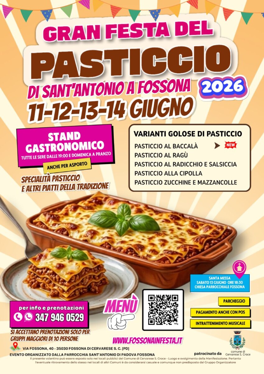 Scopri di più sull'articolo GRAN FESTA DEL PASTICCIO