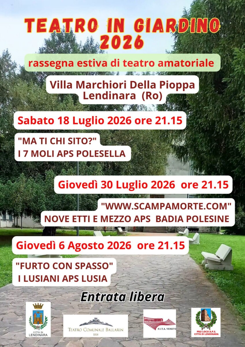 Scopri di più sull'articolo TEATRO IN GIARDINO 2026