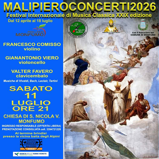 Scopri di più sull'articolo MALIPIEROCONCERTI2026 XXIX edizione