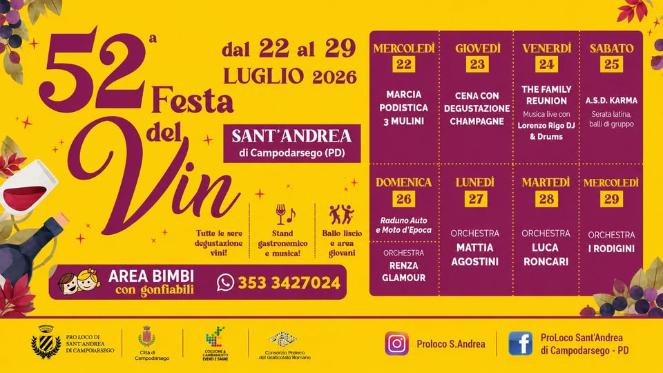 Scopri di più sull'articolo 52^ FESTA DEL VIN