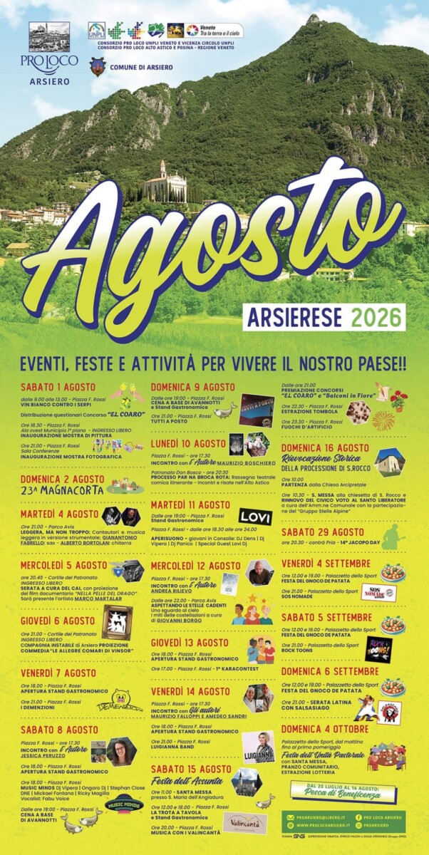 Scopri di più sull'articolo Agosto Arsierese 2026