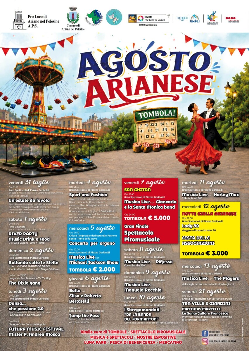 Scopri di più sull'articolo Agosto Arianese 2026