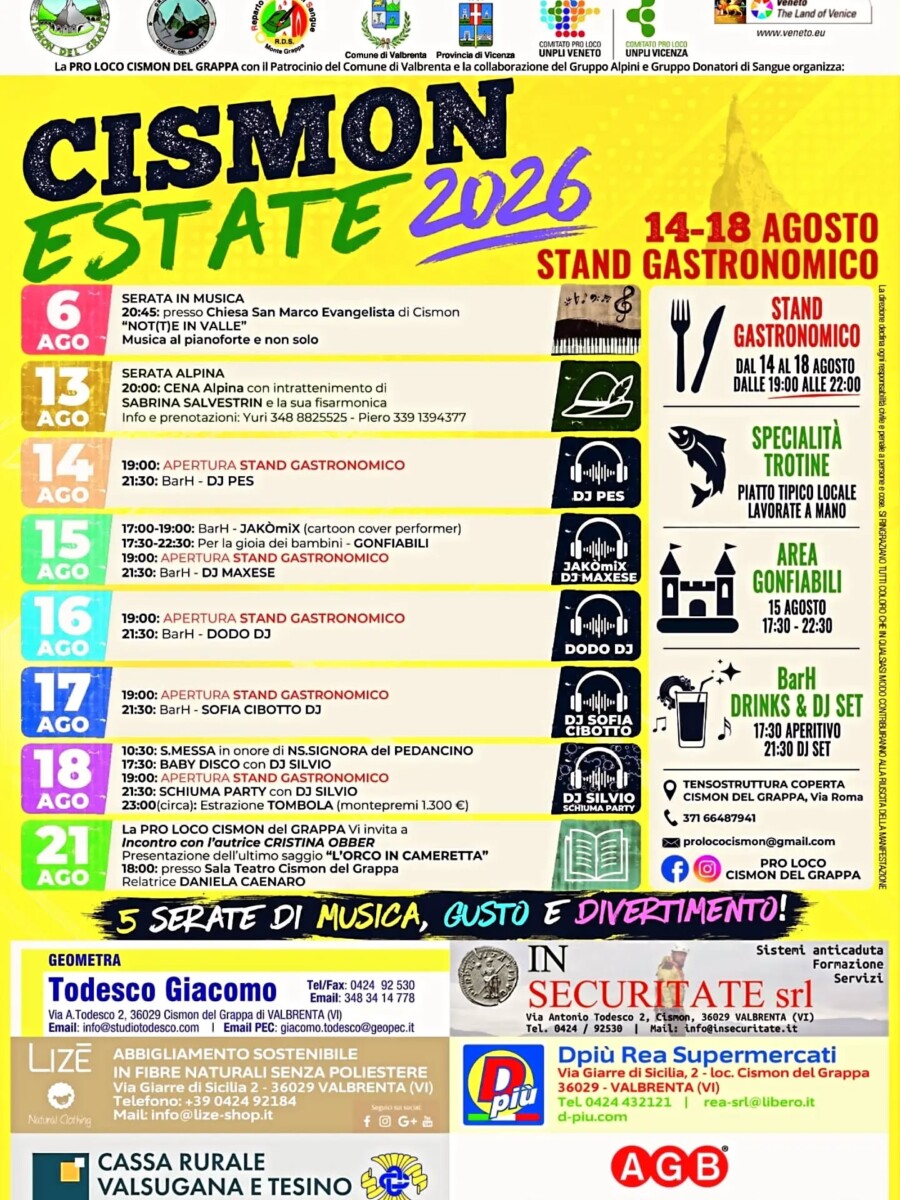 Scopri di più sull'articolo Cismon Estate