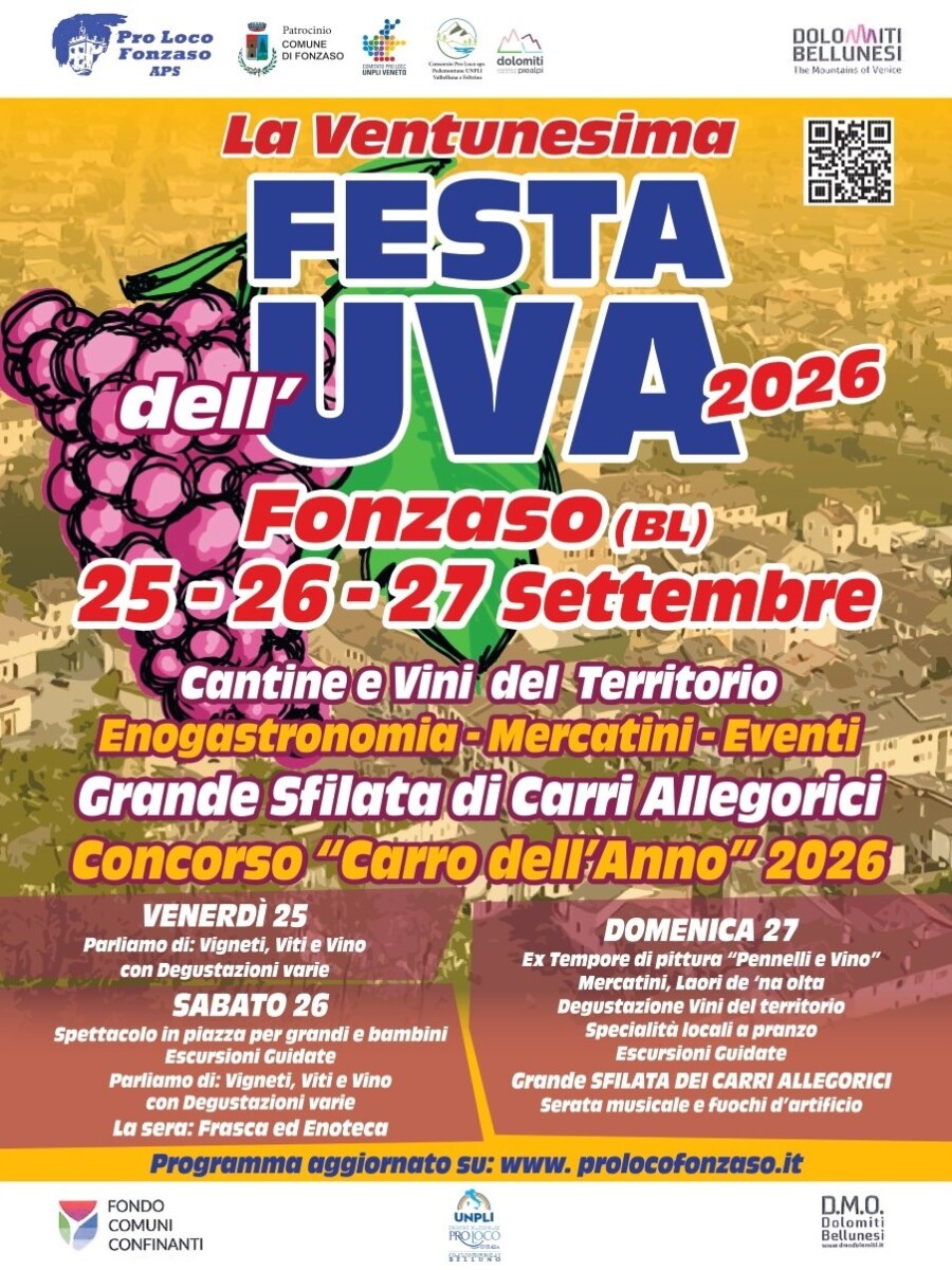 Scopri di più sull'articolo LA VENTUNESIMA FESTA DELL’UVA 2026