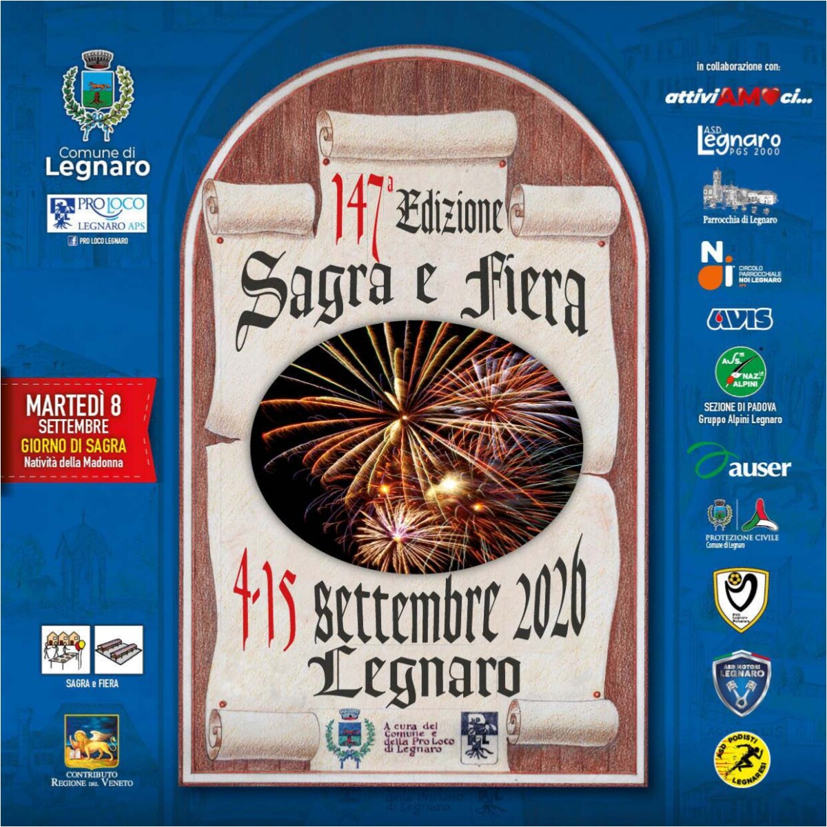Scopri di più sull'articolo “147^ Edizione della Sagra e Fiera di Legnaro”
