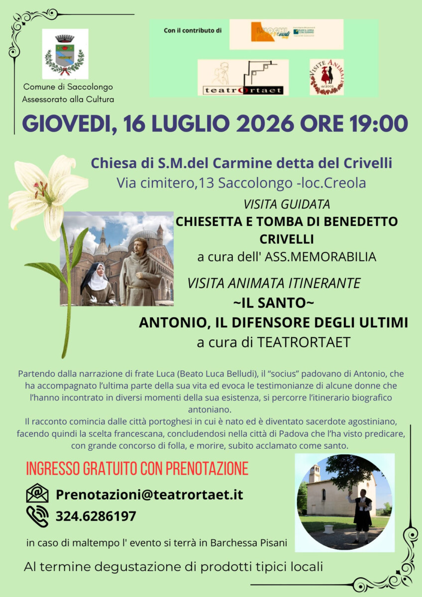 Scopri di più sull'articolo Sant’Antonio a Saccolongo