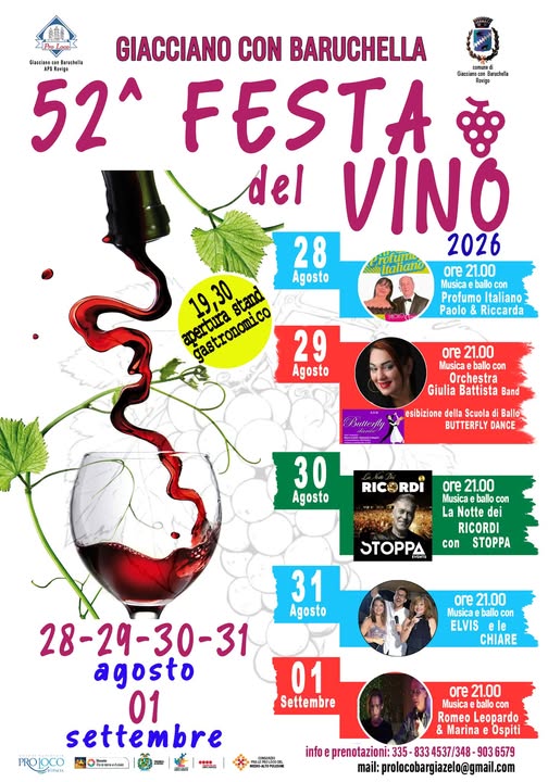 Scopri di più sull'articolo 52^ Festa del Vino